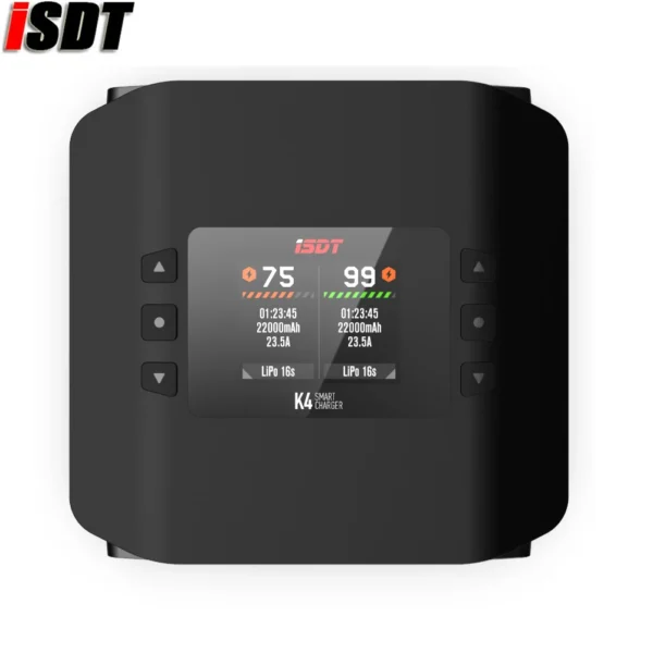 ISDT K4 スマート充電器 20A 600W AC/DC リポバッテリー RC玩具 - 画像 (2)