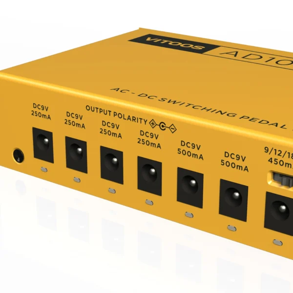 VITOOS AD10S-SV4 エフェクトペダル 電源完全分離 フィルターリップル ノイズ低減 高出力 デジタルエフェクター - 画像 (6)