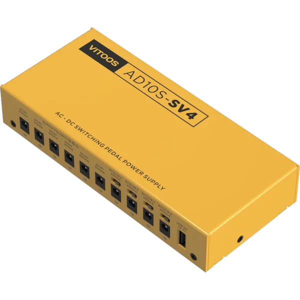 VITOOS AD10S-SV4 エフェクトペダル 電源完全分離 フィルターリップル ノイズ低減 高出力 デジタルエフェクター - 画像 (2)
