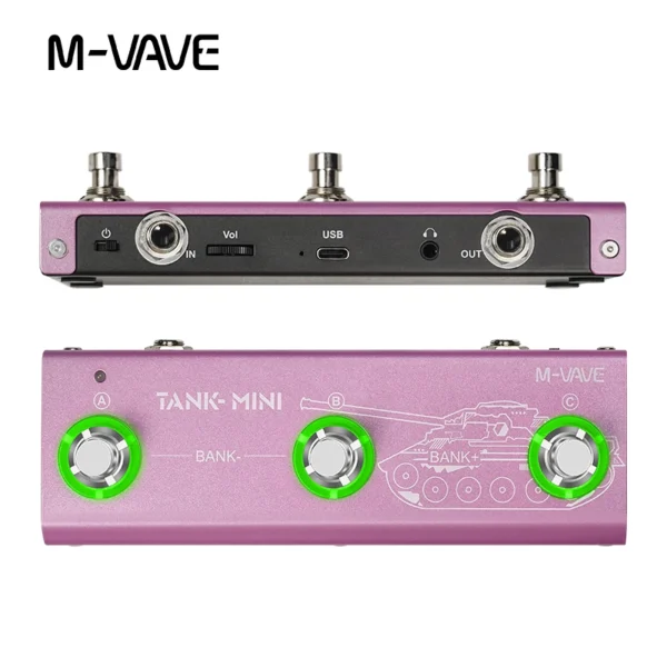 [TANK-MINI] M-VAVE マルチエフェクトペダル ギターペダル MK300/Blackbox/Tank-G/Tank-B/TANK-MINI/Cube Baby/LOST TEMPO エレキギターエフェクトペダル