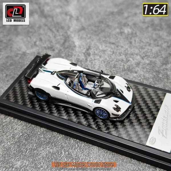 白 1/64 ゾンダHP ダイキャストモデル 静的装飾 ギフト コレクション - 画像 (5)