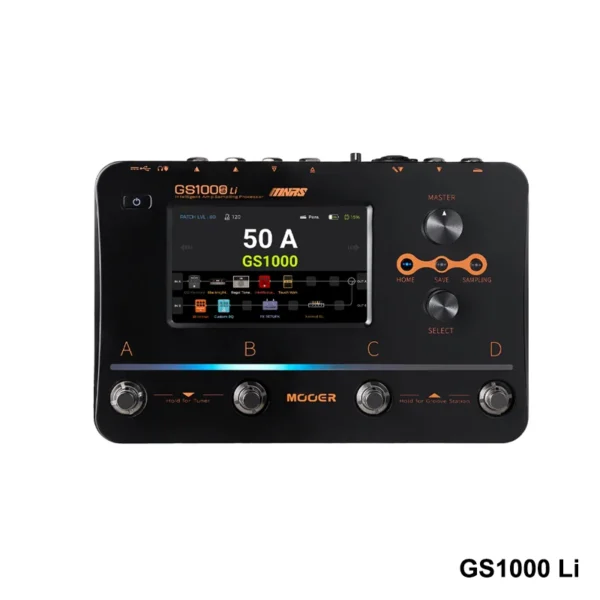 MOOER GS1000 Li ギターマルチエフェクトプロセッサー アンププロファイリング デュアルエフェクトチェーン XLRマイク入力 タッチスクリーン付き - 画像 (6)