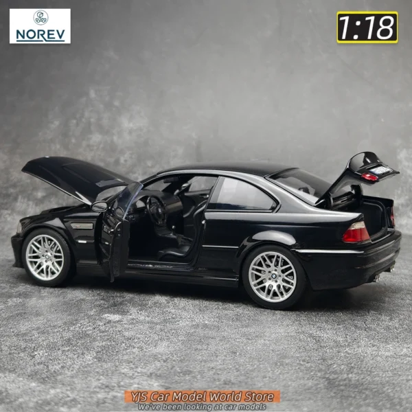 NOREV BMW M3 E46 CLS 2003 サファイアブラック 1/18 ミニカー - 画像 (4)