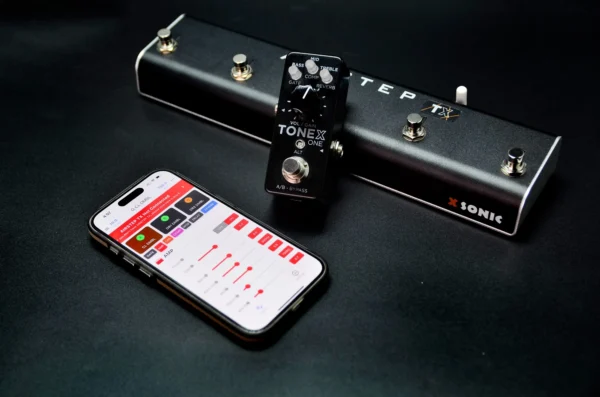 XSONIC AIRSTEP TX TONEX ONE対応フットスイッチ プリセット/エフェクトモード 外部ペダル入力 - 画像 (3)