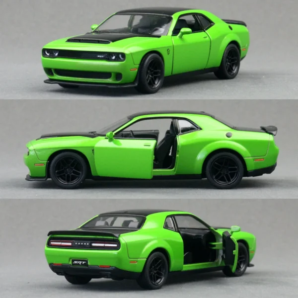 KiNSMART の車模型 1/40 ダッジ チャレンジャー SRT デモ ハイパーカー ダイキャスト ミニチュア プルバック 車両コレクション 男の子へのギフト - 画像 (5)