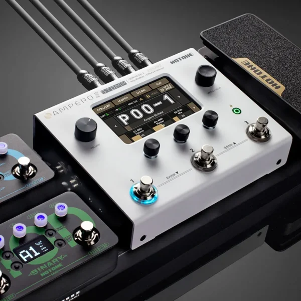 Hotone Ampero II ギターベースアンプモデリング IRキャビネットシミュレーション マルチエフェクトペダル MIDI I/O ステレオ OTG USB オーディオインターフェース - 画像 (5)