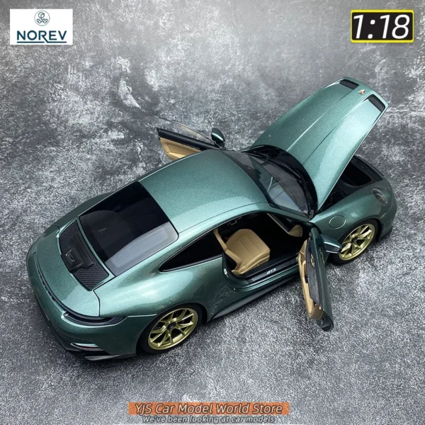 NOREV 911 GT3 992 2021 グリーン 1/18 ミニカー - 画像 (5)