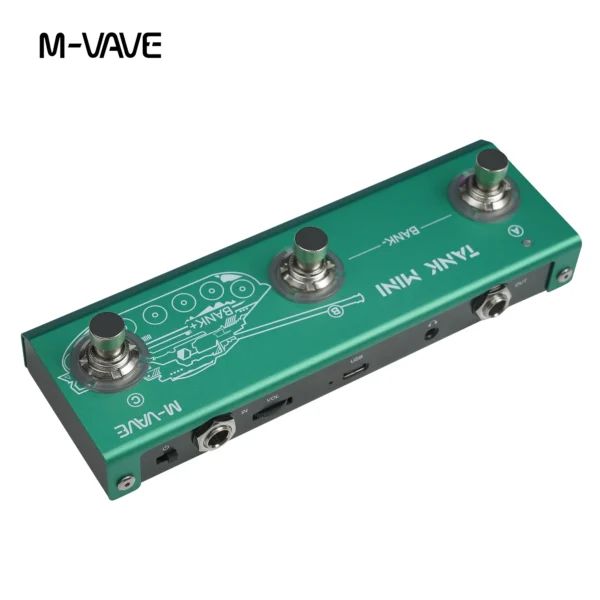 M-vave Tank Mini マルチエフェクトギターペダル、IRおよびOTGレコーディングをサポート、内蔵キャブ、アンプ、モジュレーション、FX、ディレイ、リバーブエフェクト - 画像 (5)