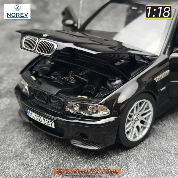 NOREV BMW M3 E46 CLS 2003 サファイアブラック 1/18 ミニカー - 画像 (2)