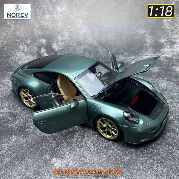 NOREV 911 GT3 992 2021 グリーン 1/18 ミニカー - 画像 (4)