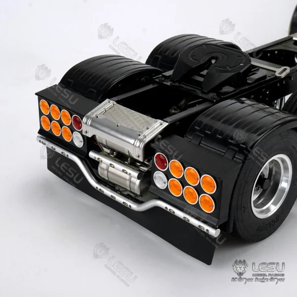 タミヤ  1/14 RC トラック スカニア R620 R470 LESU DIYパーツ用 ガスシリンダーセット付きテールライト LEDリアバンパーランプ - 画像 (5)