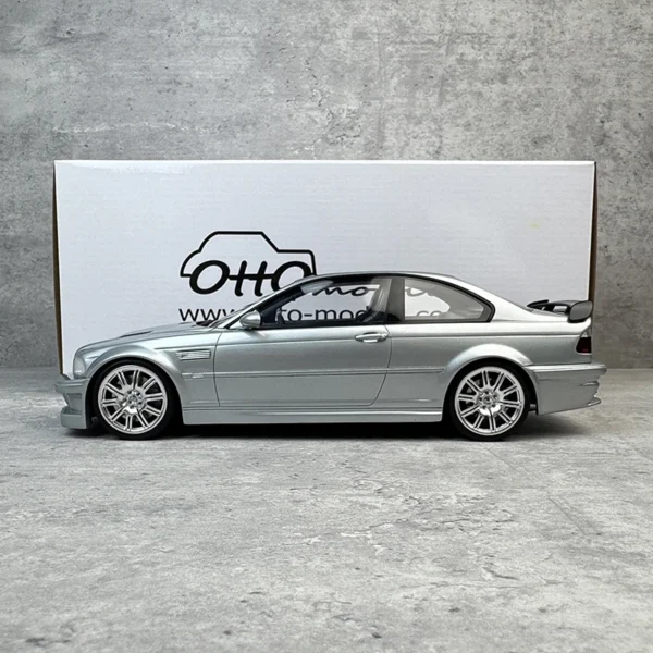 OTTO 1:18 E46 M3 GTR シルバー レジン車模型 OT1128 - 画像 (2)