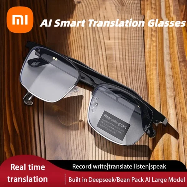 Xiaomi AI翻訳メガネ インテリジェントイヤホン Bluetooth 同時通訳 144言語 リアルタイム会議 2025