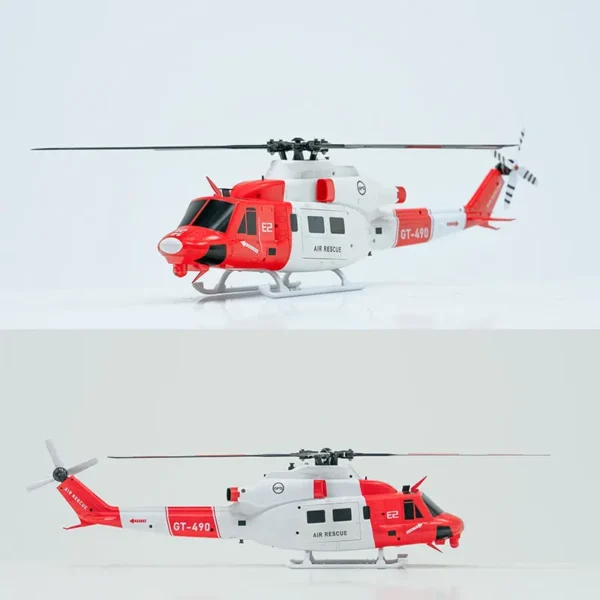 BNF Goosky Legend E2 GPS 2.4G 6CH UH-1Y TOF 高度維持 デュアルブラシレスダイレクトドライブモーター 1:35スケール RC ヘリコプター - 画像 (4)