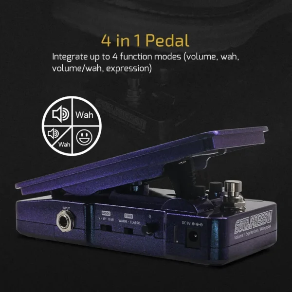 Hotone Soul Press II ペダルボード ギター ワウボリューム エクスプレッション - 画像 (2)