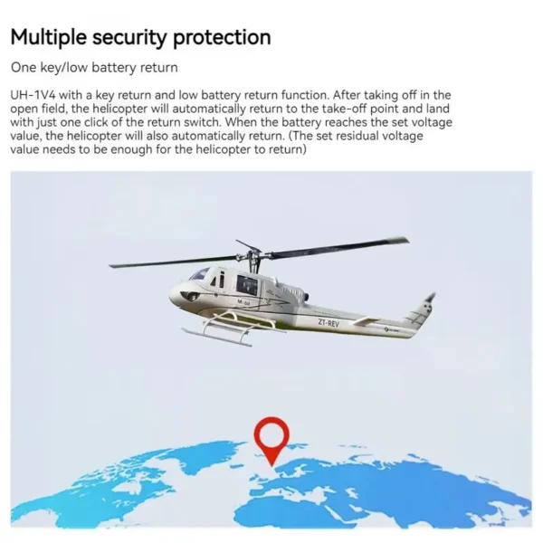 UH-1 V4 6CHヘリ GPS搭載 PNP ラジコン本格モデル - 画像 (3)
