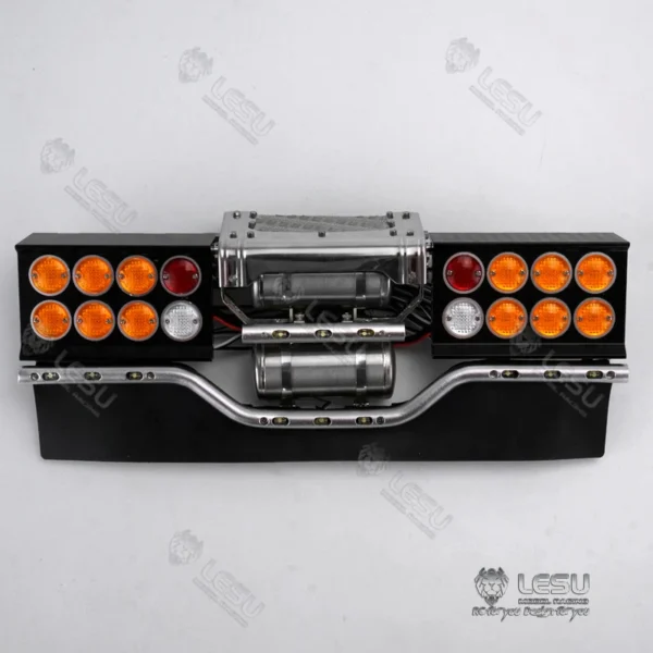タミヤ  1/14 RC トラック スカニア R620 R470 LESU DIYパーツ用 ガスシリンダーセット付きテールライト LEDリアバンパーランプ - 画像 (3)