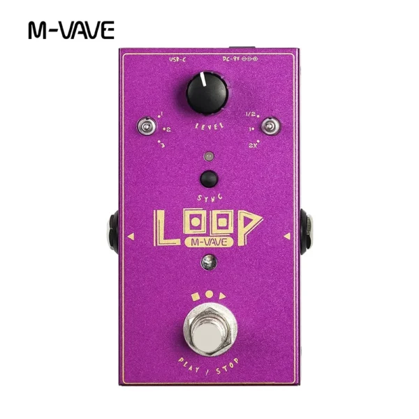 M-VAVE Loop-II ギタールーパーペダル 3ループ 最大11分の録音時間 3スピードコントロール ループエフェクトペダル