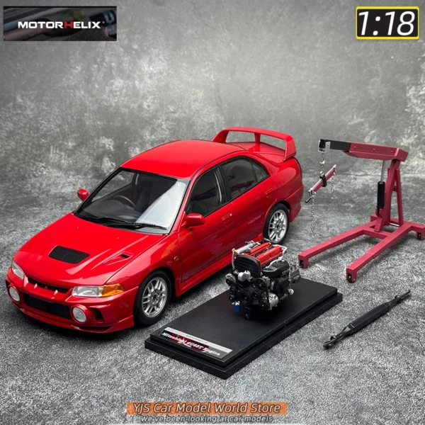 MOTORHELIX 1/18 ランエボIV 合金モデルカー 静的コレクション - 画像 (5)
