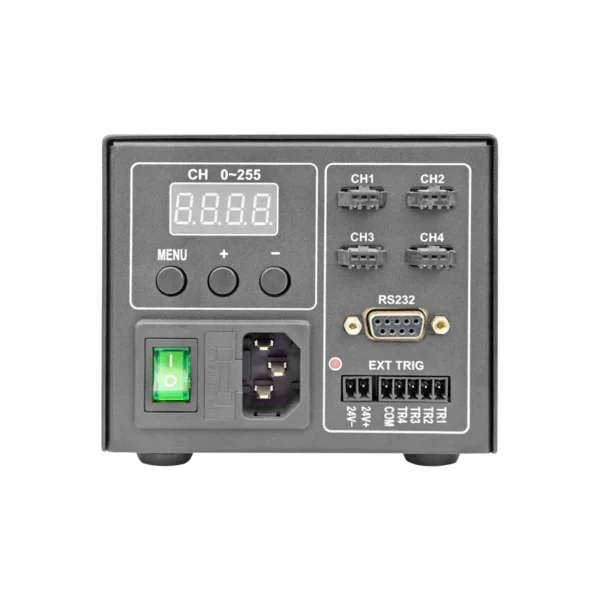 N02C-120W 4ch LEDコントローラ 検査システム用 高精度調光 - 画像 (3)