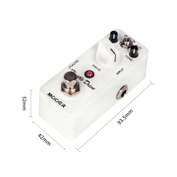 MOOER Hustle Drive ディストーションペダル、エレキギターディストーションペダル、2つの動作モード：ハイ/ローピークモード - 画像 (3)