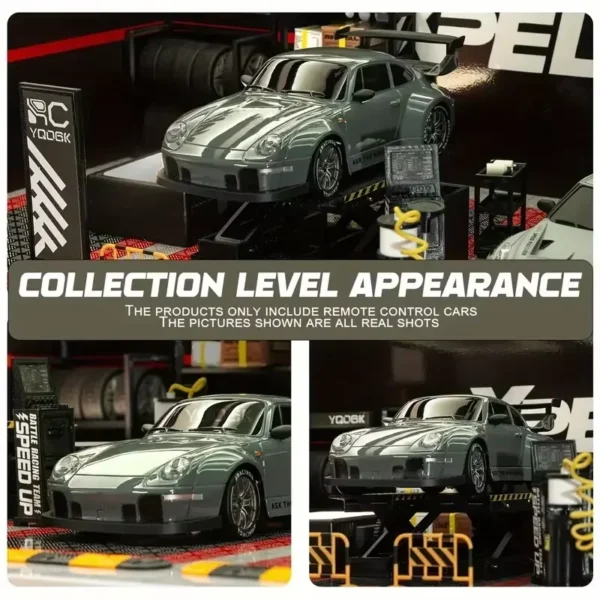 新型RCカー993 限定版フルセット 20km LED ドリフト Silver-1B-with-Box - 画像 (5)
