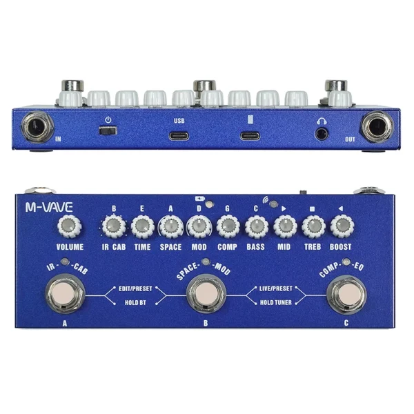 [Cube Baby Bass] M-VAVE マルチエフェクター ギターペダル MK300/Blackbox/Tank-G/Tank-B/TANK-MINI/Cube Baby/LOST TEMPO エレキギターエフェクターペダル