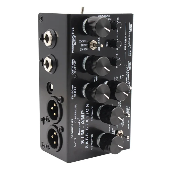 高品質の Demonfx SIM-AMP シンプリファイアー ベースステーション | プリアンプシミュレーター、パワーアンプ SIM、ステレオキャブ SIM & DI 出力 (エレクトリックベース用) - 画像 (3)
