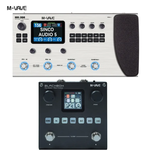 [MK300-Blackbox] M-VAVE マルチエフェクトペダル ギターペダル MK300/Blackbox/Tank-G/Tank-B/TANK-MINI/Cube Baby/LOST TEMPO エレキギターエフェクトペダル