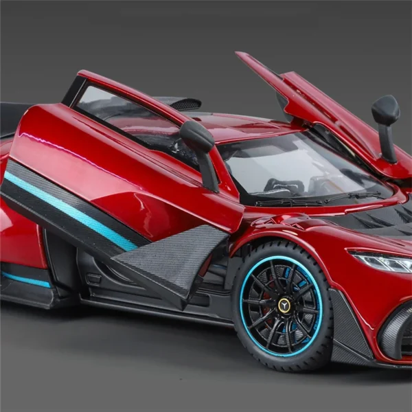 1/18 ベンツ合金車模型 サウンド&ライト 子供ギフト - 画像 (4)