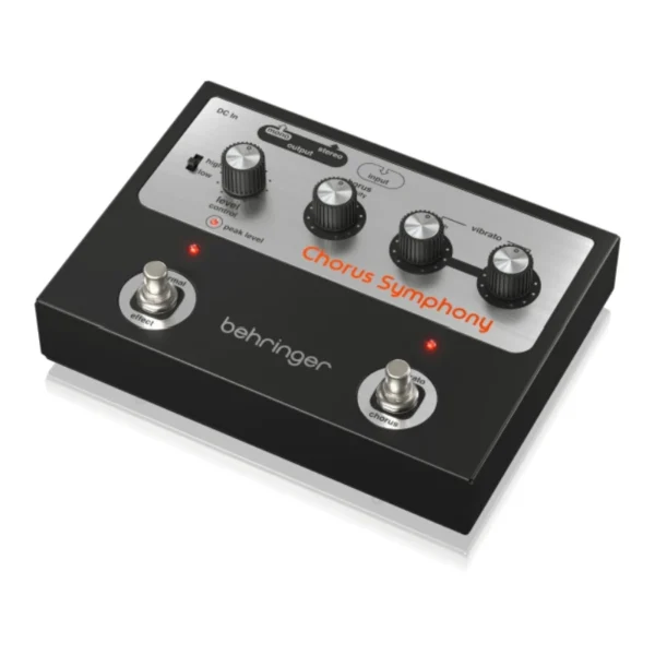 Behringer CHORUS SYMPHONY ヴィンテージ 70年代 モジュレーションペダル。BBDコーラスとビブラートモード、可変入力レンジ、ワイド3Dステレオサウンドを搭載。 - 画像 (5)
