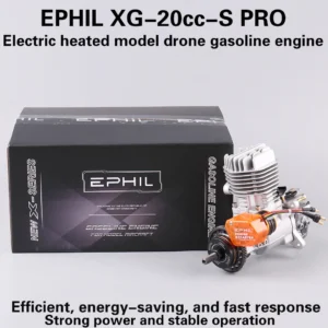 EPHIL XG-20cc-S PRO 航空機模型用ガソリンエンジン ホットヘッド 電動始動 単気筒 サイドロー 固定翼