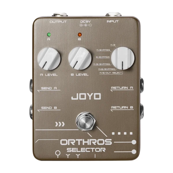 JOYO JF-24 Orthrosセレクターギターエフェクト6つのループモードと独立したコントロールチャンネルを備えたギターペダル、A/B 2ラインループ付き