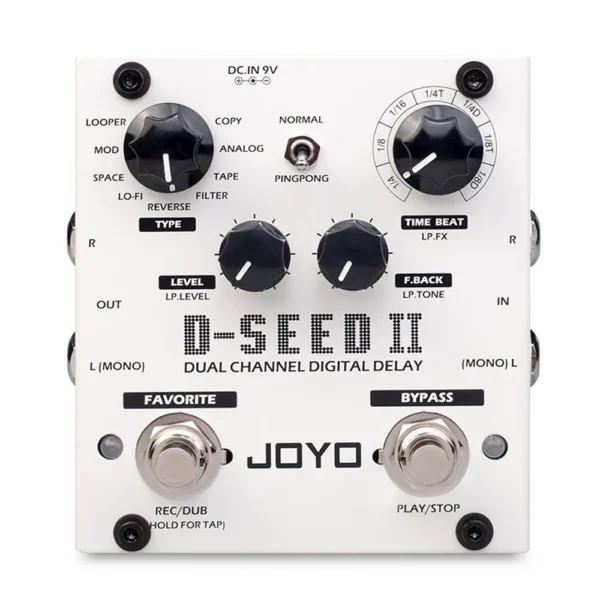 JOYO D-SEED II ギター ディレイ ルーパー ステレオ 8モード