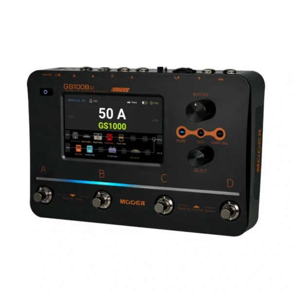 MOOER GS1000 Li ギターマルチエフェクトプロセッサー アンププロファイリング デュアルエフェクトチェーン XLRマイク入力 タッチスクリーン付き - 画像 (2)