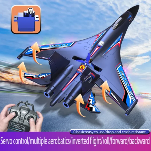 RC飛行機 水陸空 J11-Pro リモートコントロール飛行機 ブラシレスモーター 6チャンネル 防水 電動模型 ギフト - 画像 (5)
