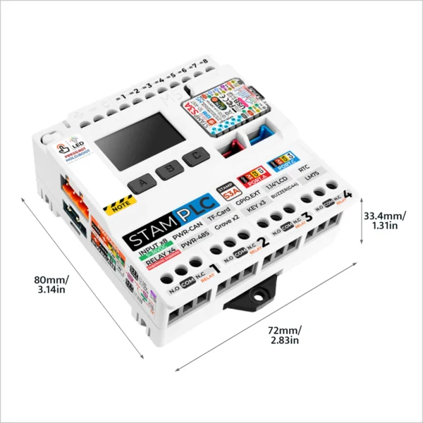 M5Stack公式M5stamp PLCコントローラー（M5stampS3搭載） - 画像 (4)