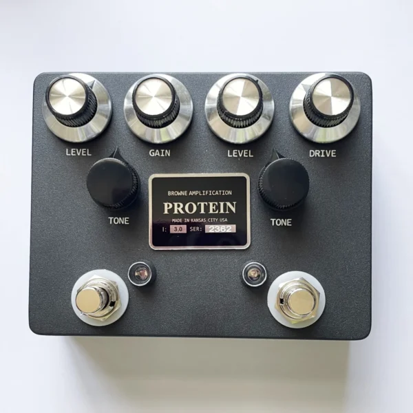 BIG MANギターペダル BR0WNE PROTEIN系オーバードライブ ディストーション 歪み系 エレキギター クローン - 画像 (5)