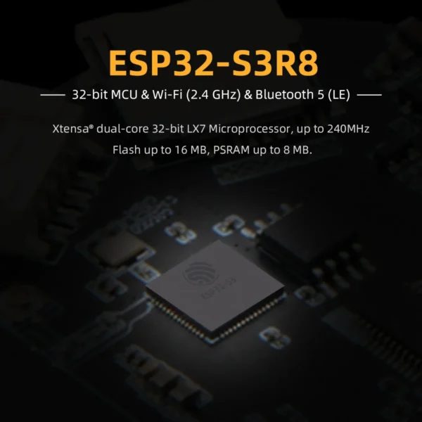 LILYGO T-Display-S3-タッチバージョン、1.9インチディスプレイスクリーン、ESP32-S3開発ボード、コア240MHz、WiFi Bluetooth モジュール - 画像 (2)