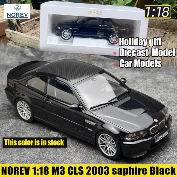 NOREV BMW M3 E46 CLS 2003 サファイアブラック 1/18 ミニカー