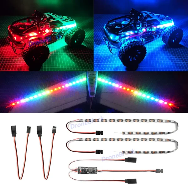 RCカー トラック 飛行機 ボート ドローン用 LEDライト 色変更