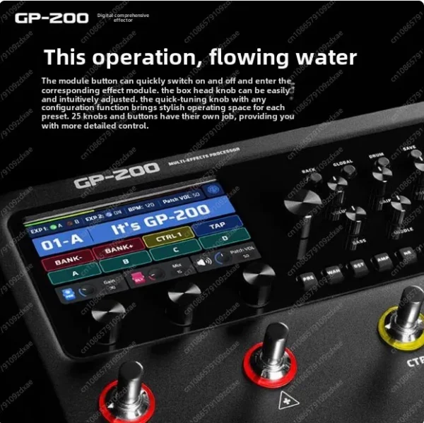 Valeton GP200 ギター ベース マルチエフェクター - 画像 (2)