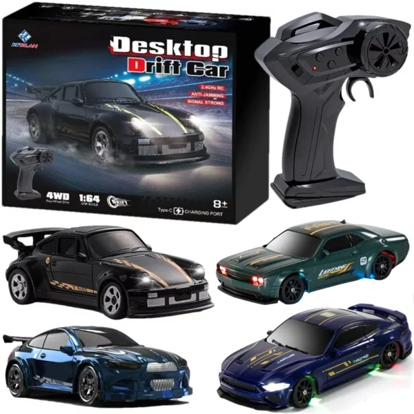 1/64 ドリフトRCカー 4WD 高速 ミニラジコン RTR 贈り物