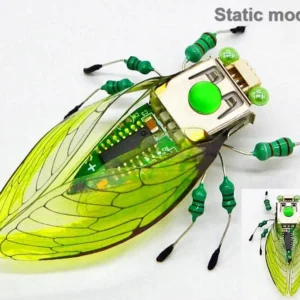 [蝉の静電気] STEAM DIY ロボット昆虫科学発明電子動物学校競技会用非はんだ付け DIYキットSTEMロボット動物