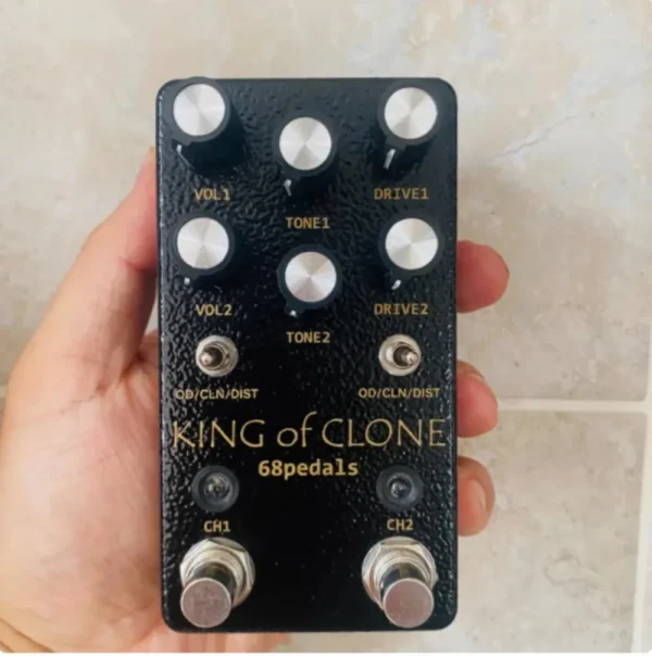 ブラック 68pedals King of Clone オーバードライブ ギターペダル