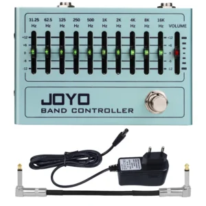JOYO ギターエフェクトペダル R-12 バンドコントローラー イコライザーペダル 31.25Hz-16kHz 10バンドEQ 4/5/6/7弦エレキギター/ベース用