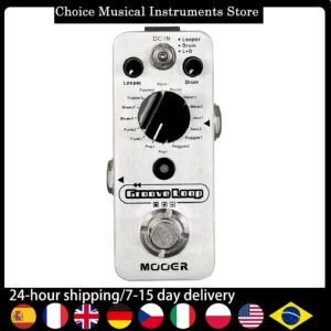 MOOER MLP1 マイクロルーパーペダル 30分ループレコーダー ニューラルタイムコンプレッション搭載 ポケットサイズループ ライブパフォーマンス