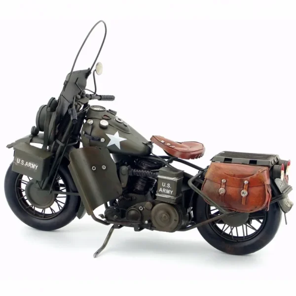 アンティーク風バイク模型 鉄製レトロ雑貨置物 ギフト装飾 - 画像 (4)