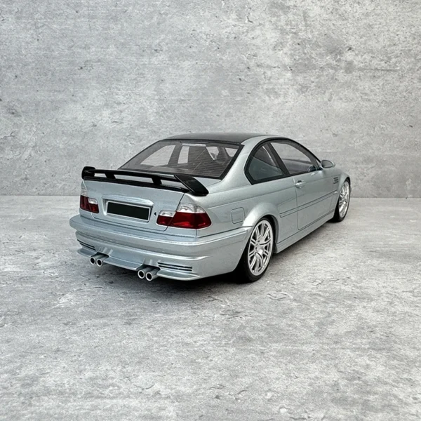 OTTO 1:18 E46 M3 GTR シルバー レジン車模型 OT1128 - 画像 (4)