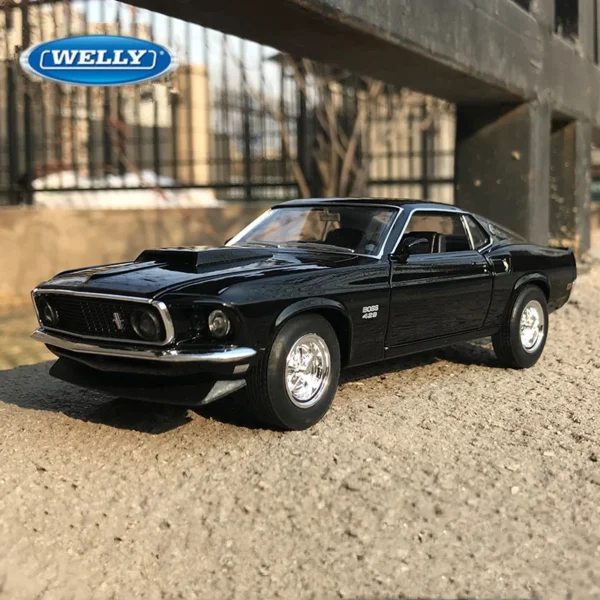1/36 フォード マスタング 1969 ダイキャスト 模型 ボス429 WELLY ミニカー 子供 ギフト 車 おもちゃ